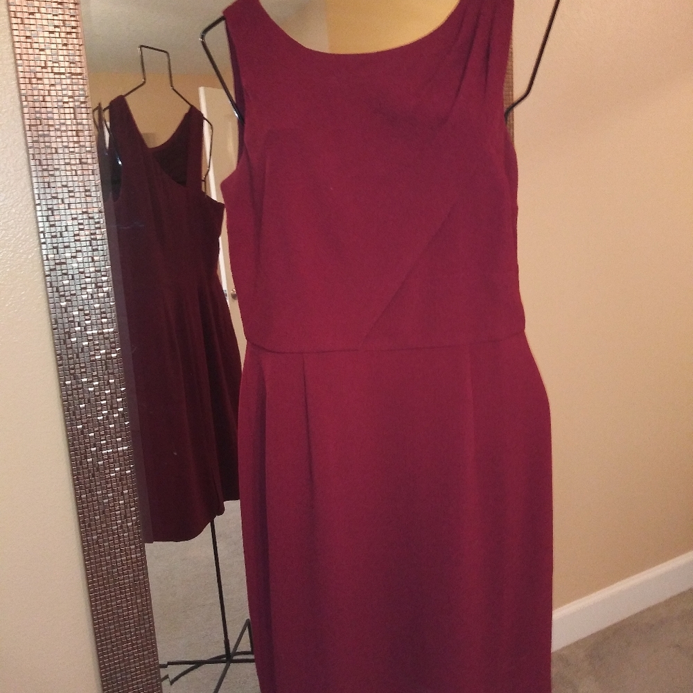 Burgundy dress